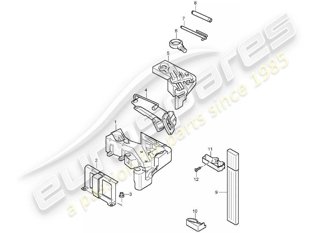 porsche 2004 (cayenne e1 9pa) werkzeug-teilediagramm