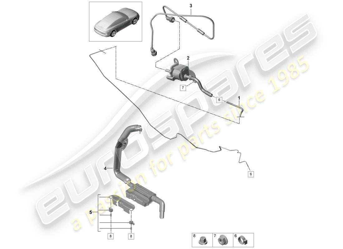 porsche 2017 (panamera 971-1) zusatzheizung teilediagramm
