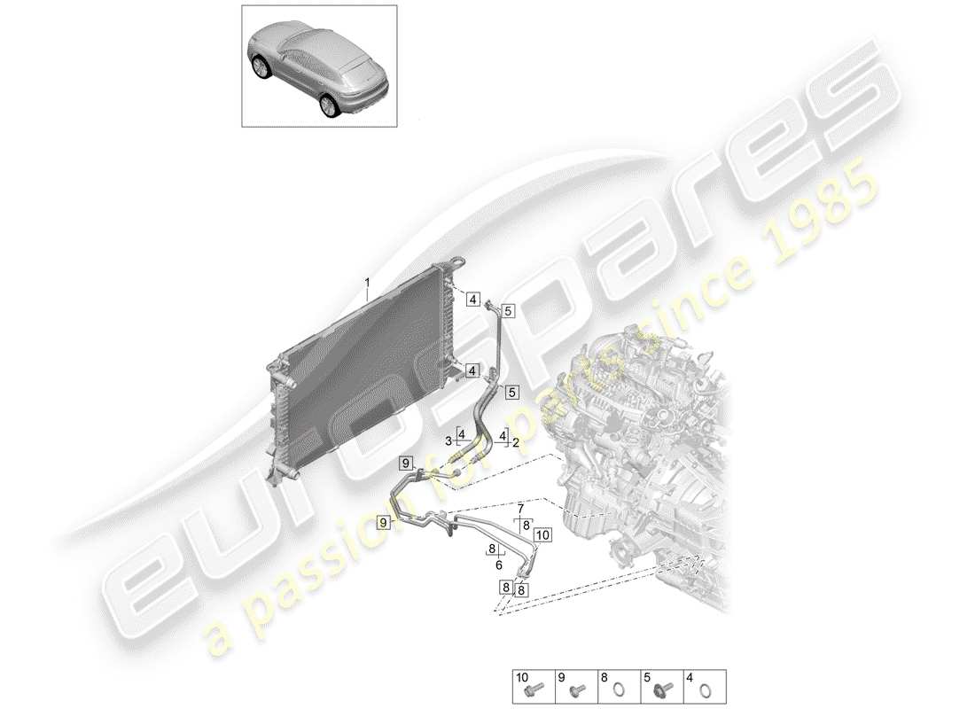 porsche 2019 (macan) - pdk - teilediagramm