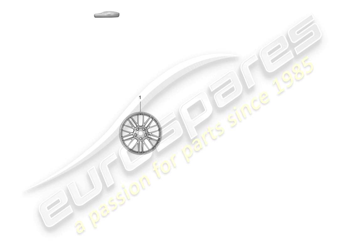 porsche 2019 (992-1) leichtmetallfelge teilediagramm