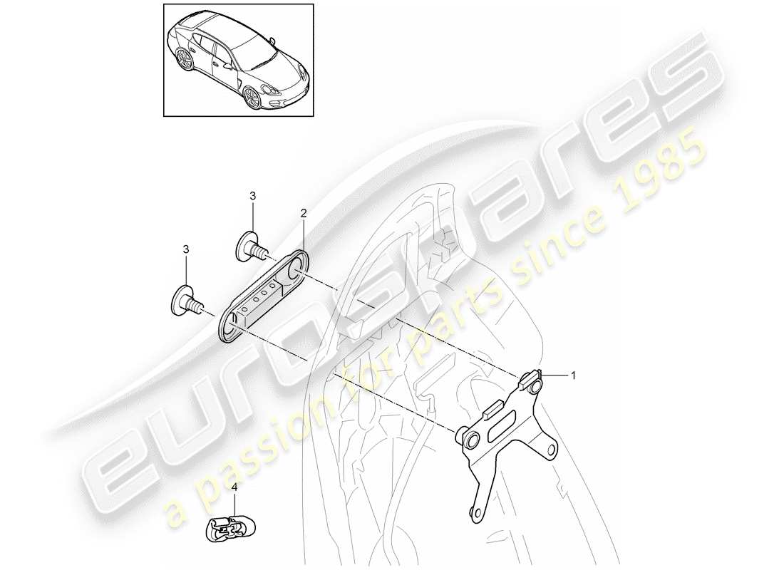 porsche 2016 (panamera 970) screen-teilediagramm