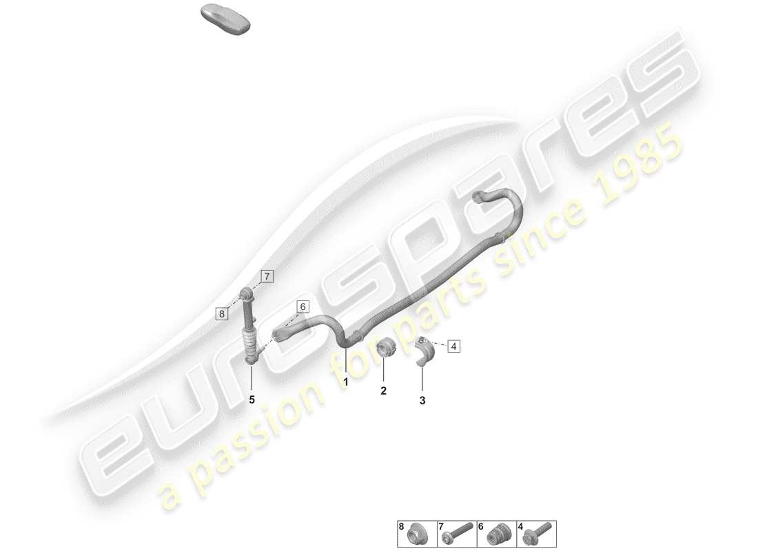 porsche 2020 (992-1) stabilisator - ersatzteildiagramm