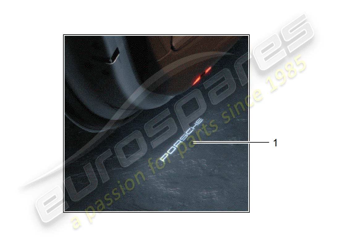 porsche 2020 (tequipment macan) led-lampe - teilediagramm