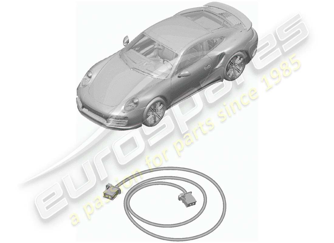 porsche 2019 (991-2 turbo) leichte faseroptik teilediagramm