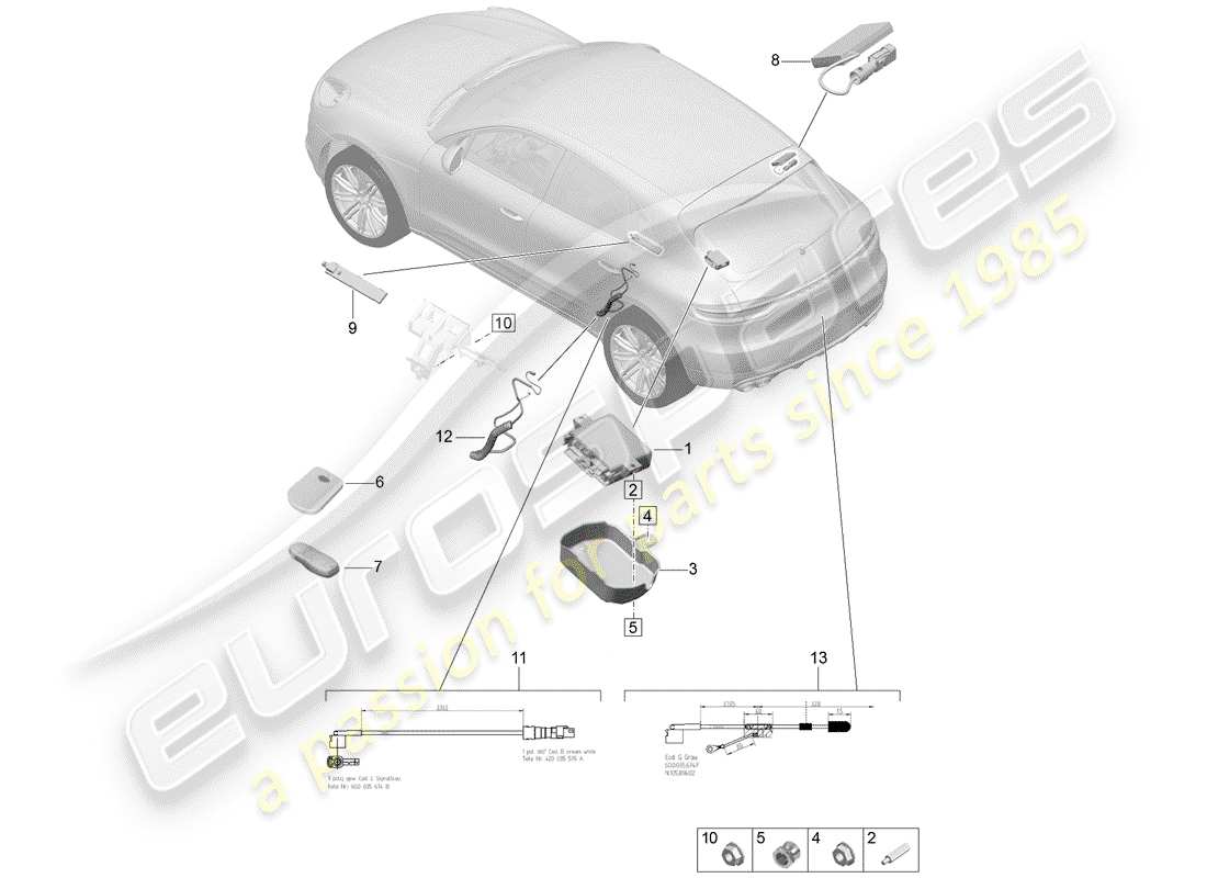 porsche 2020 (macan) einzelteile teilediagramm