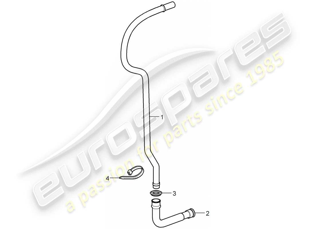 porsche 2006 (997-1) wasserabflussrohr teilediagramm
