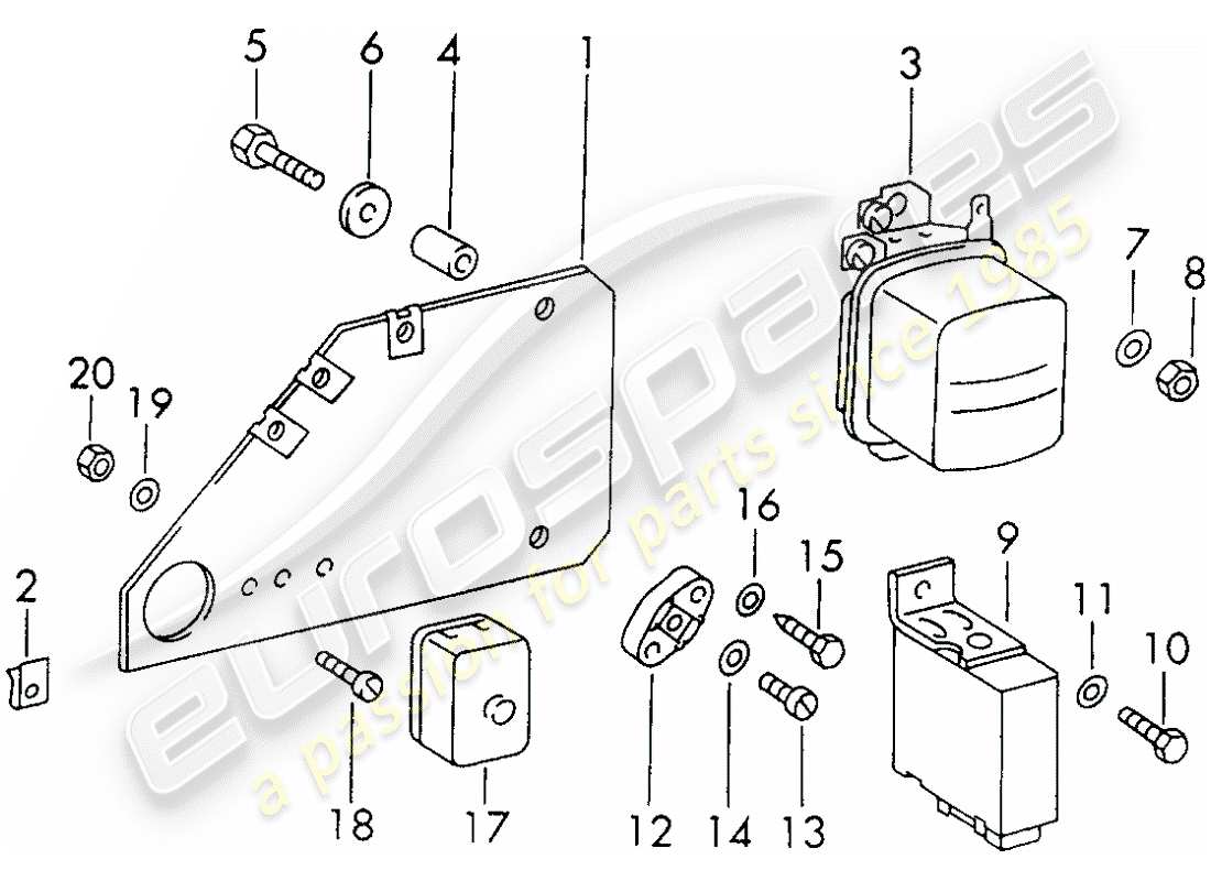 porsche 1966 (911/912) plate-teilediagramm