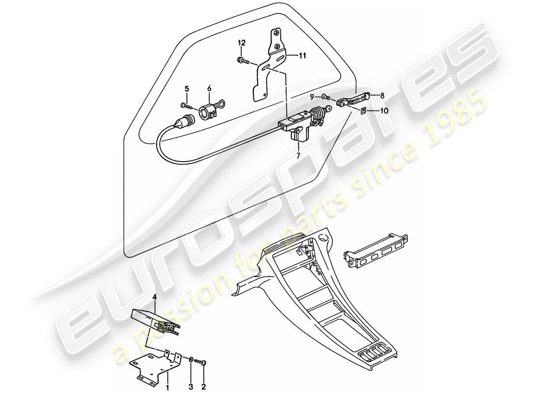 porsche 1989 (928) zentralverriegelung - d - mj 1989>> ersatzteildiagramm