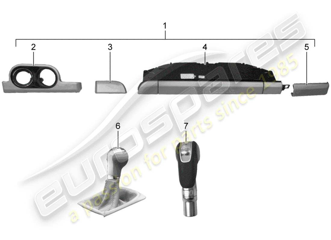 porsche 2012 (tequipment 98x/99x) installationssatz teilediagramm