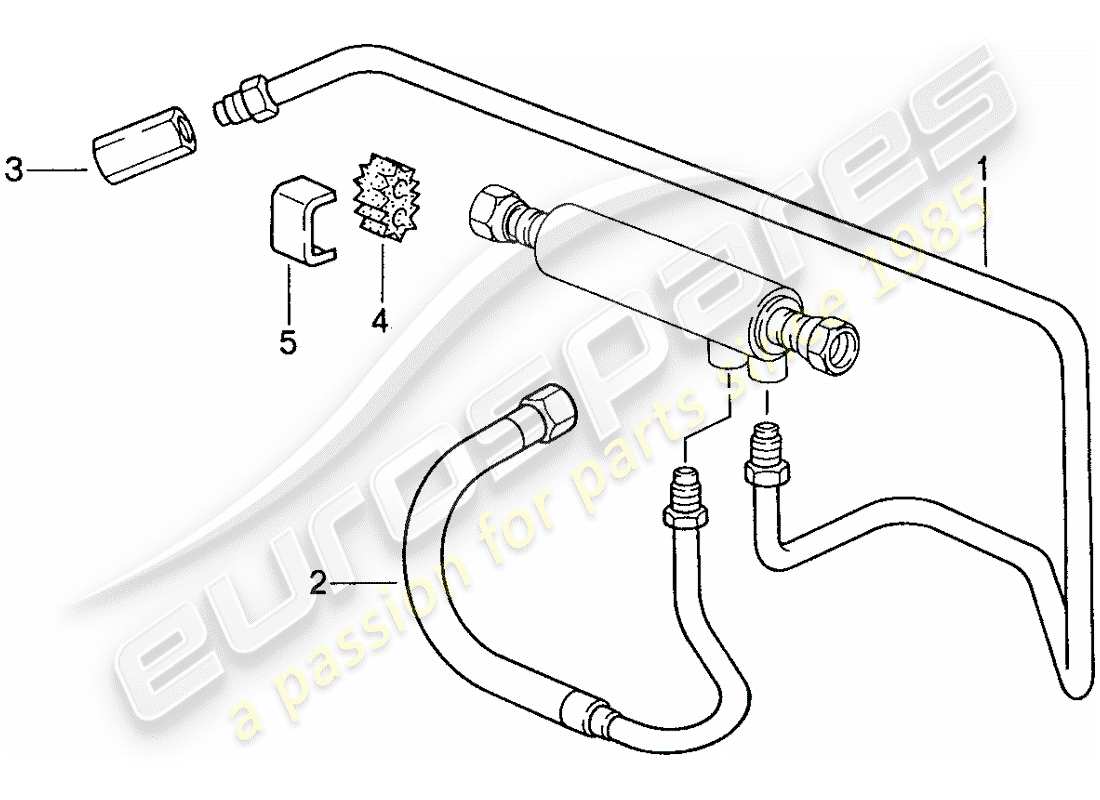 porsche 1990 (928) kraftstoffkühlung teilediagramm