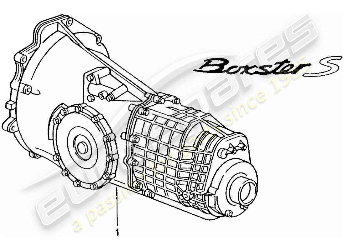 porsche 2004 (986 boxster) 6 gangschaltgetriebe - - d - mj 2000>> ersatzteildiagramm