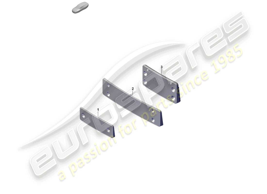 porsche 2019 (992-1) kennzeichenhalter 911 dakar teilediagramm