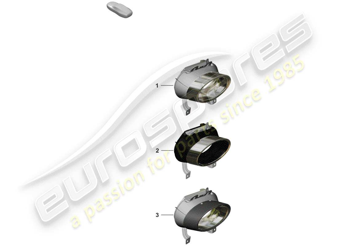porsche 2020 (992-1) endrohr-ersatzteildiagramm