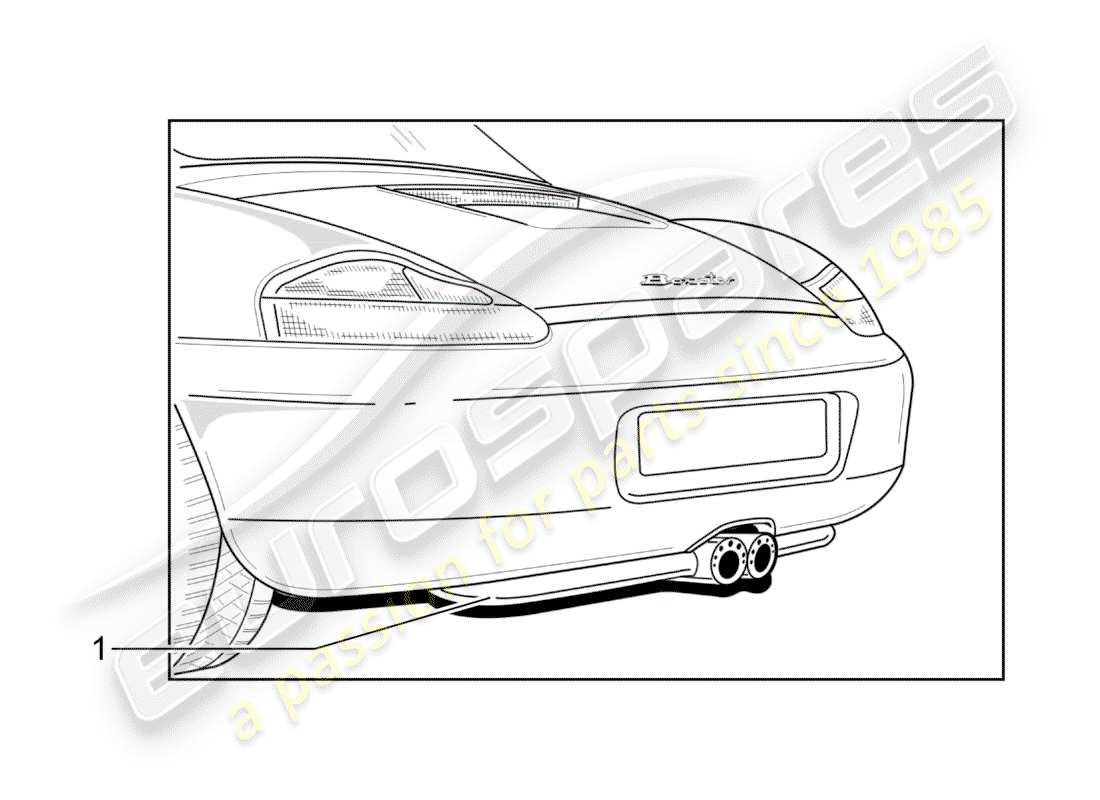 porsche 1994 (tequipment) auspuffanlage teilediagramm