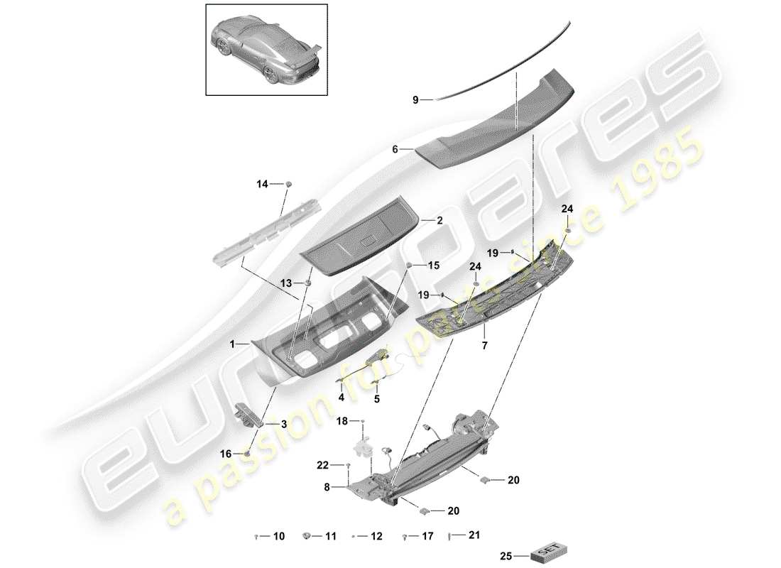 porsche 2015 (991-1 r/gt3/rs) cover-ersatzteildiagramm