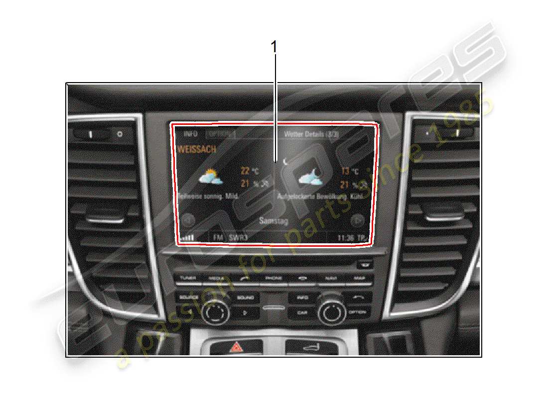 porsche 2010 (tequipment panamera) nachrüstpaket ersatzteildiagramm