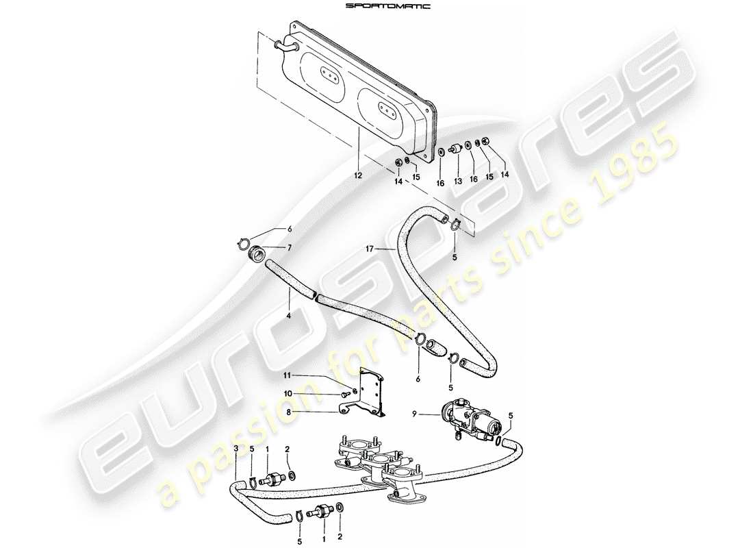 porsche 1973 (914) vakuumsystem - für - kupplungsausrückung - d >> - mj 1971 ersatzteildiagramm