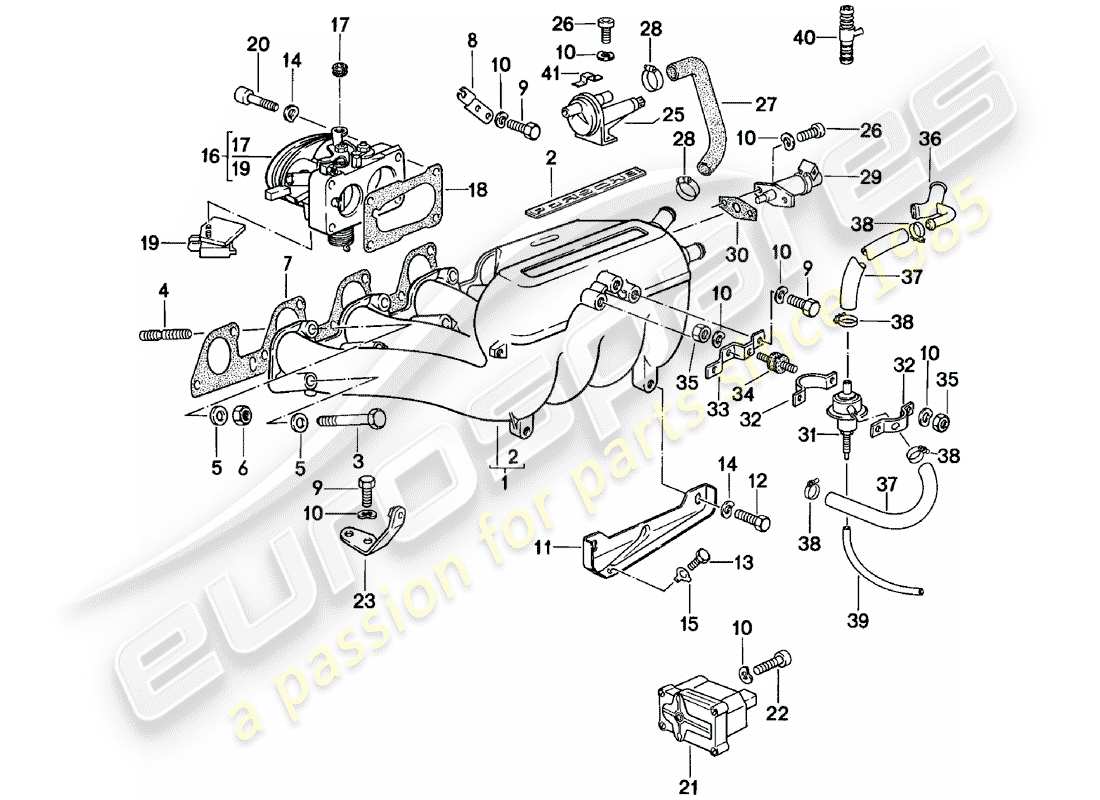 porsche 1981 (924) k-jetronic - 3 ersatzteildiagramm