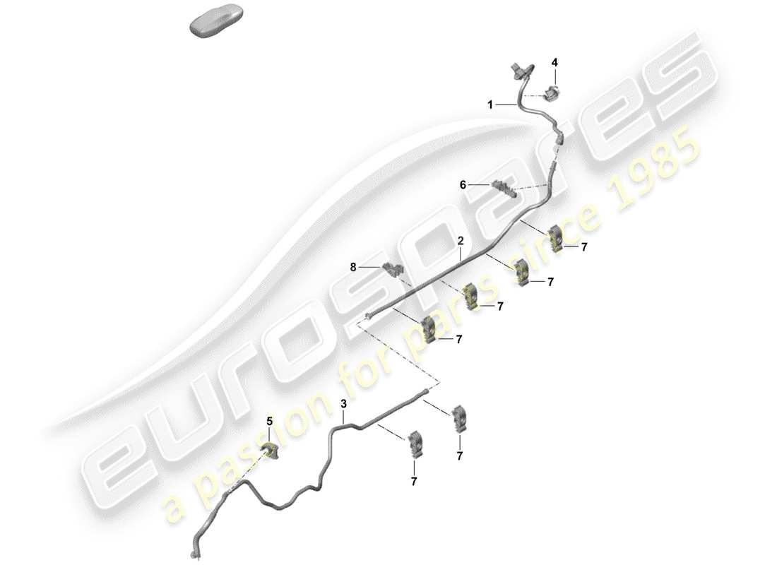 porsche 2020 (718 boxster spyder) vakuumleitung - teilediagramm