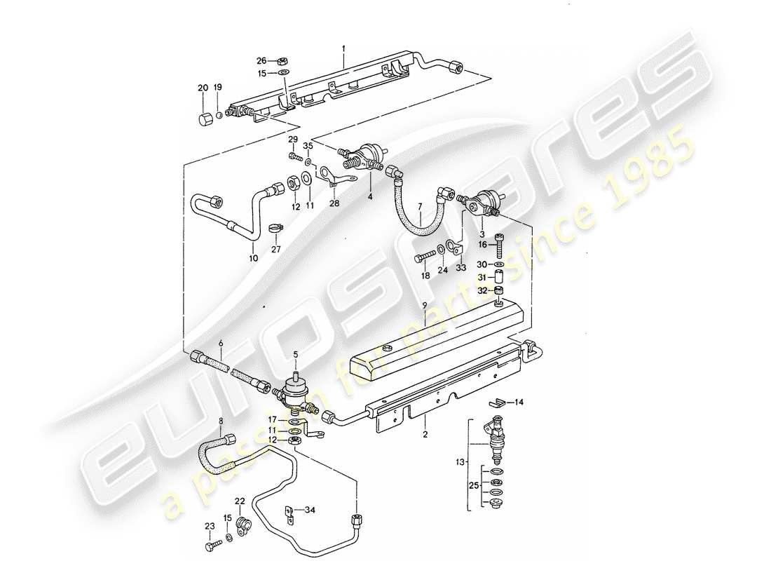 porsche 1993 (928) lh-jetronic - 4 ersatzteildiagramm
