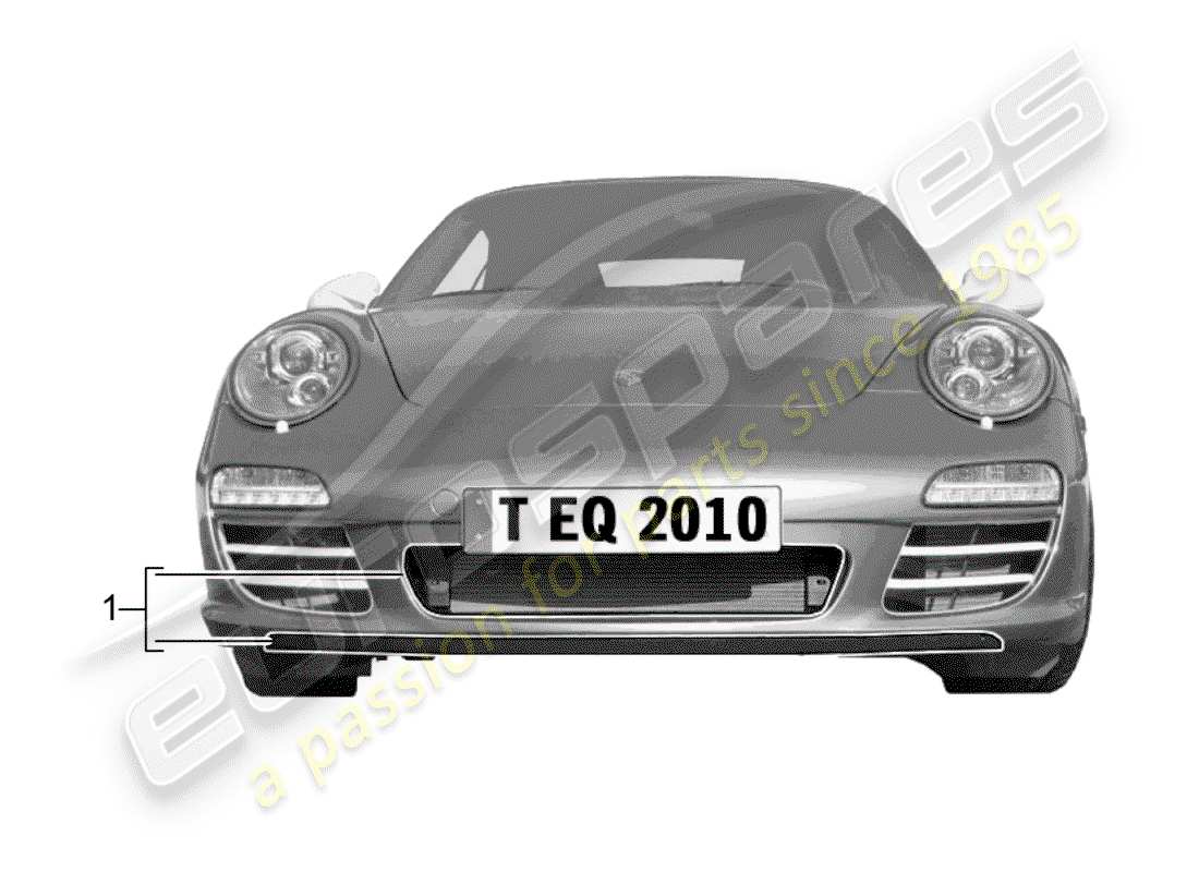 porsche 1990 (tequipment) kühler-teilediagramm