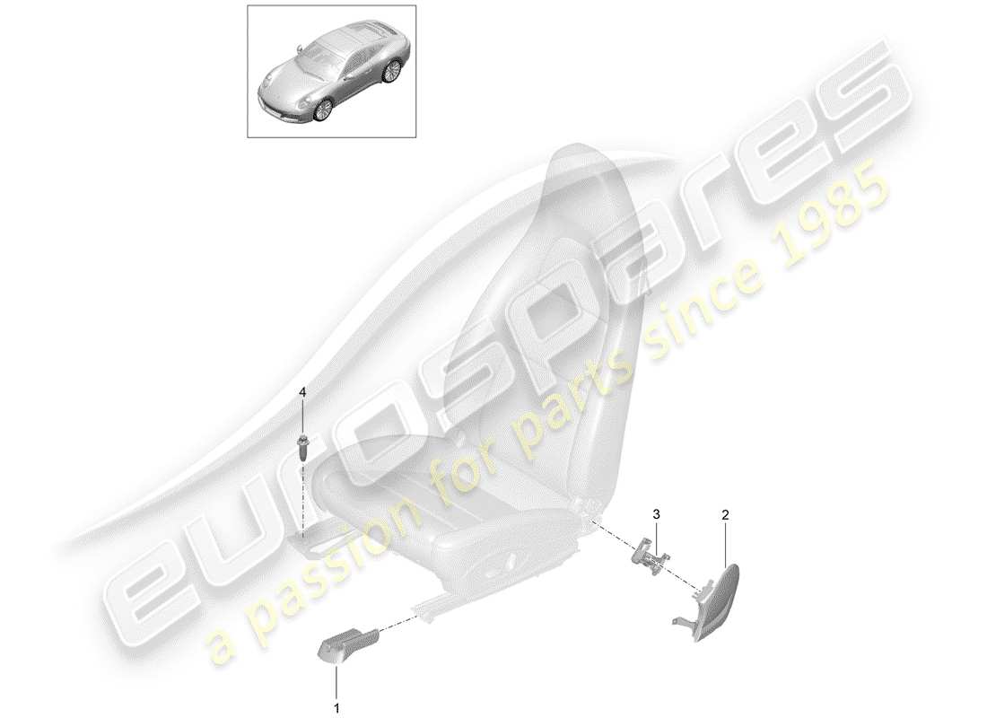 porsche 2020 (991-2) seat-ersatzteildiagramm