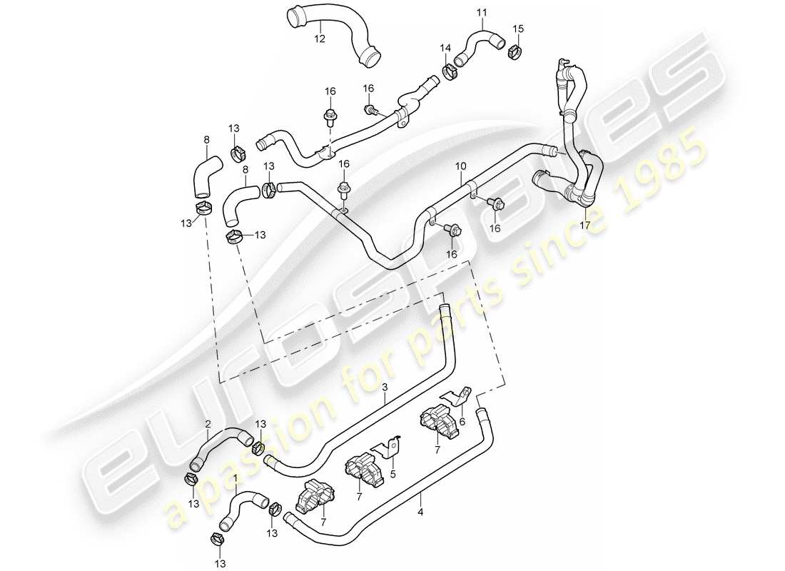 porsche 2006 (997-1) lines ersatzteildiagramm