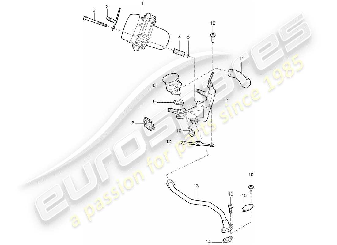 porsche 2006 (997-1) luftinjektion teilediagramm