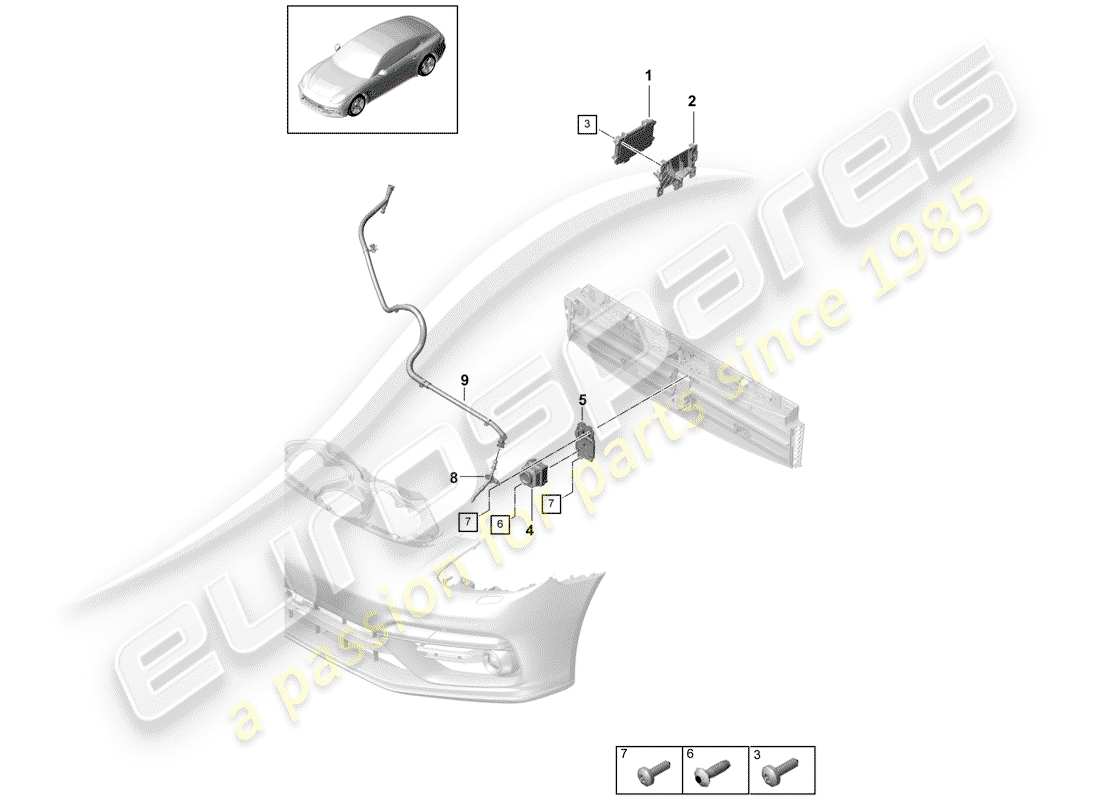 porsche 2019 (panamera 971-1) einzelteile teilediagramm