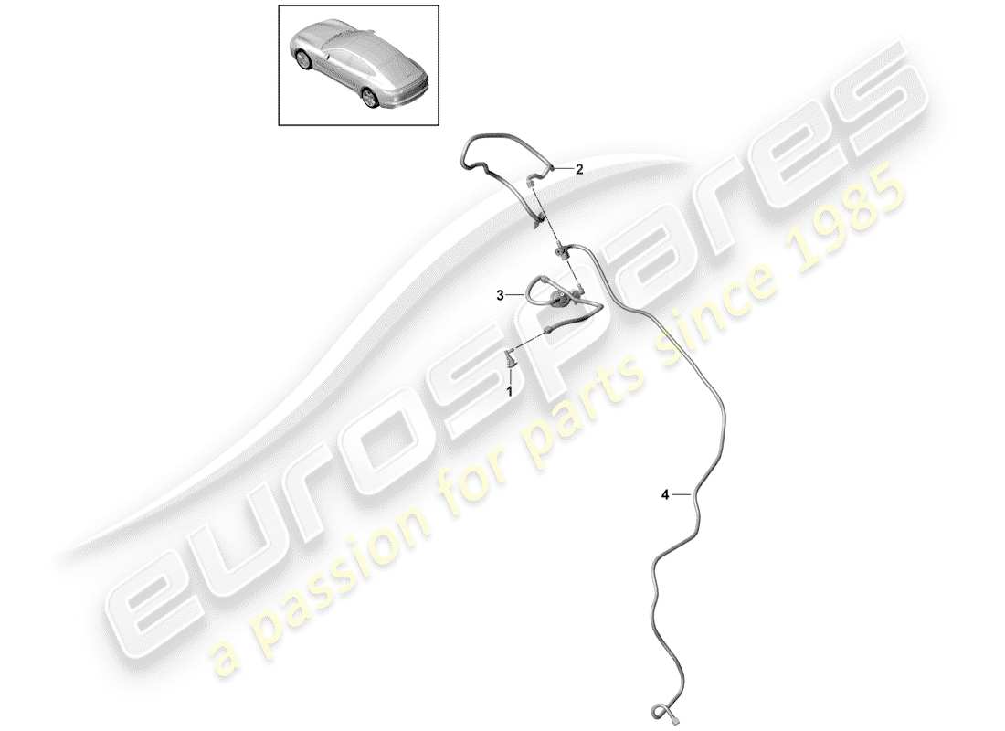 porsche 2017 (panamera 971-1) düse teilediagramm