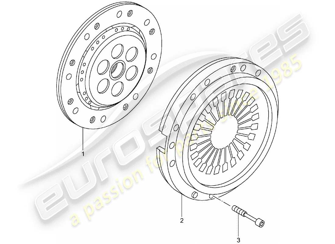 porsche 2002 (996 turbo / gt2) kupplung teilediagramm