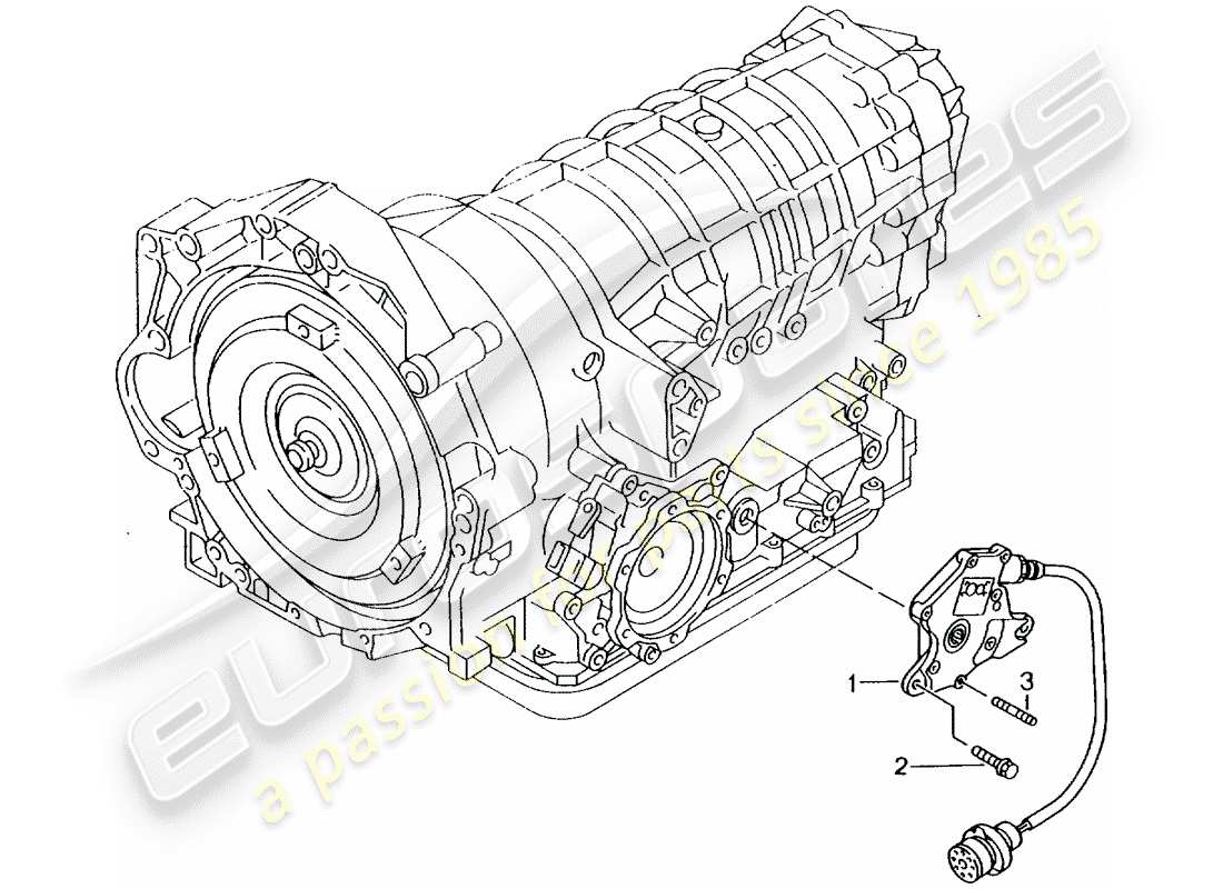 porsche 1998 (996) tiptronic - betriebsmechanismus - dichtungsstreifen - gehäuse - d >> - mj 2001 ersatzteildiagramm