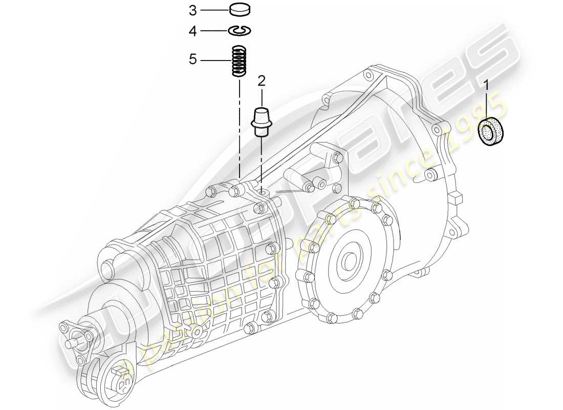 porsche 1999 (996) getriebe - einzelteile ersatzteildiagramm