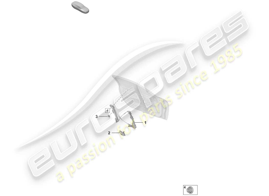 porsche 2020 (992-1) fensterheber teilediagramm