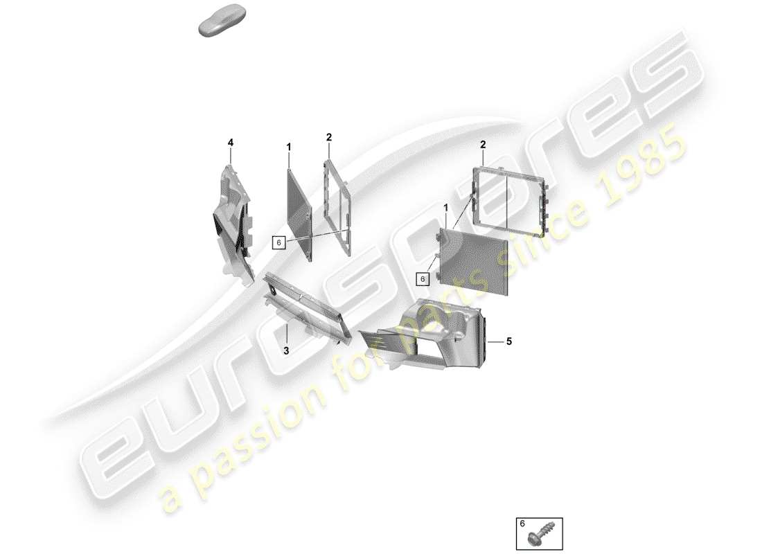 porsche 2019 (718 boxster spyder) klimaanlagen-kondensator - ersatzteildiagramm