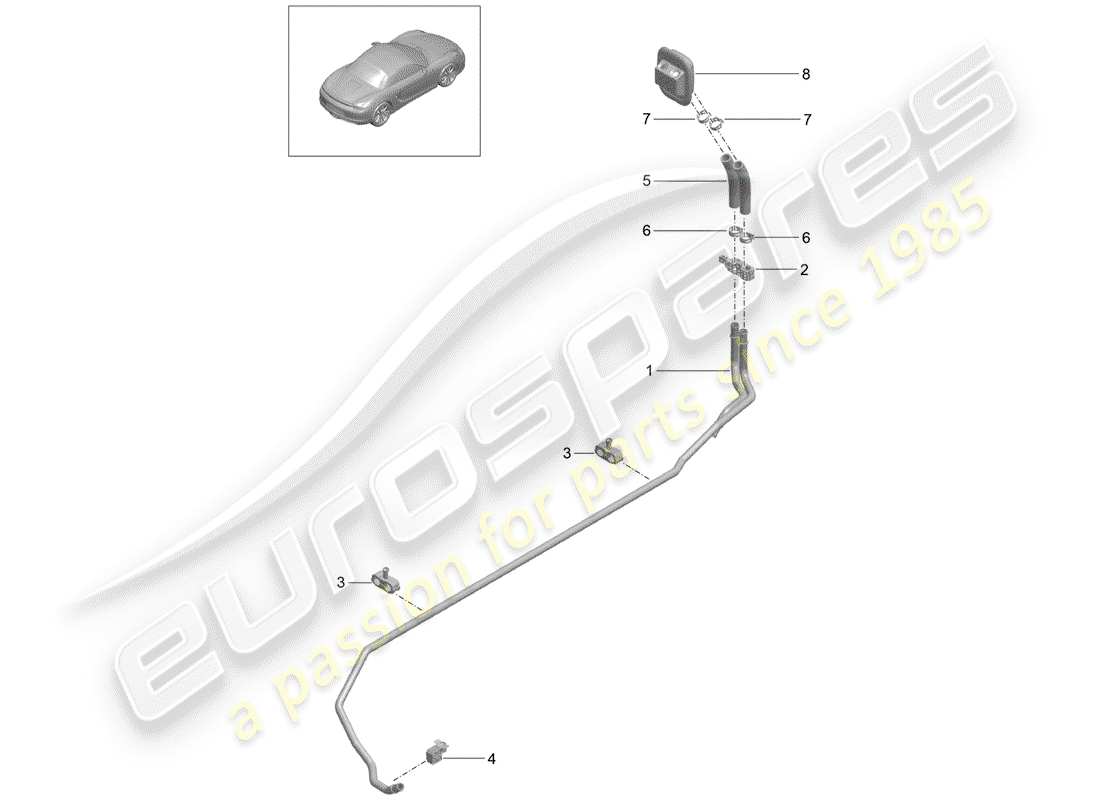 porsche 2012 (981 boxster) heizung teilediagramm