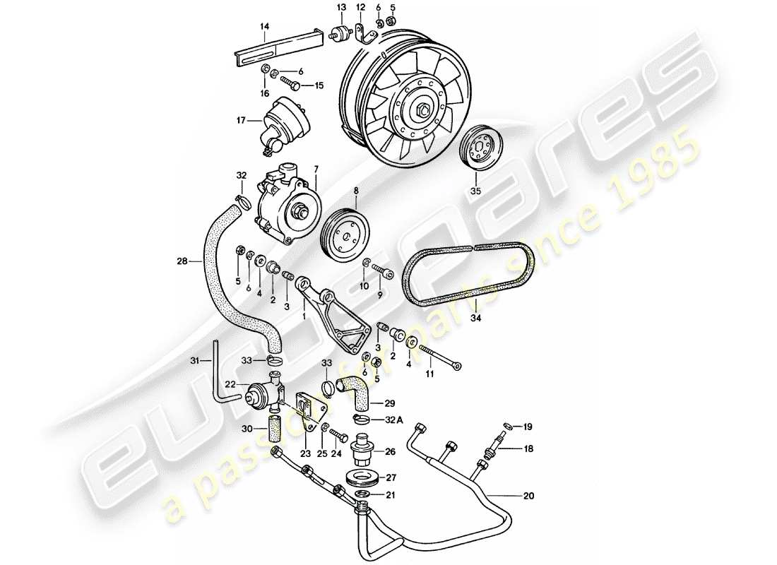 porsche 1981 (911) lufteinspritzung ersatzteildiagramm