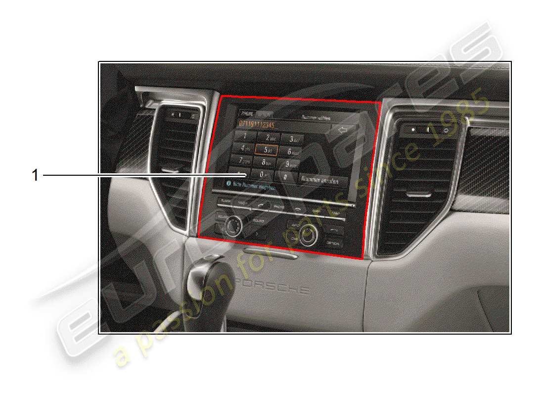porsche 2019 (tequipment macan) installationssatz teilediagramm