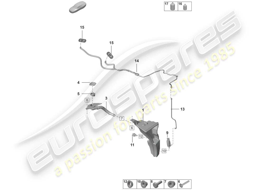 porsche 2020 (992-1) scheibe - ersatzteildiagramm
