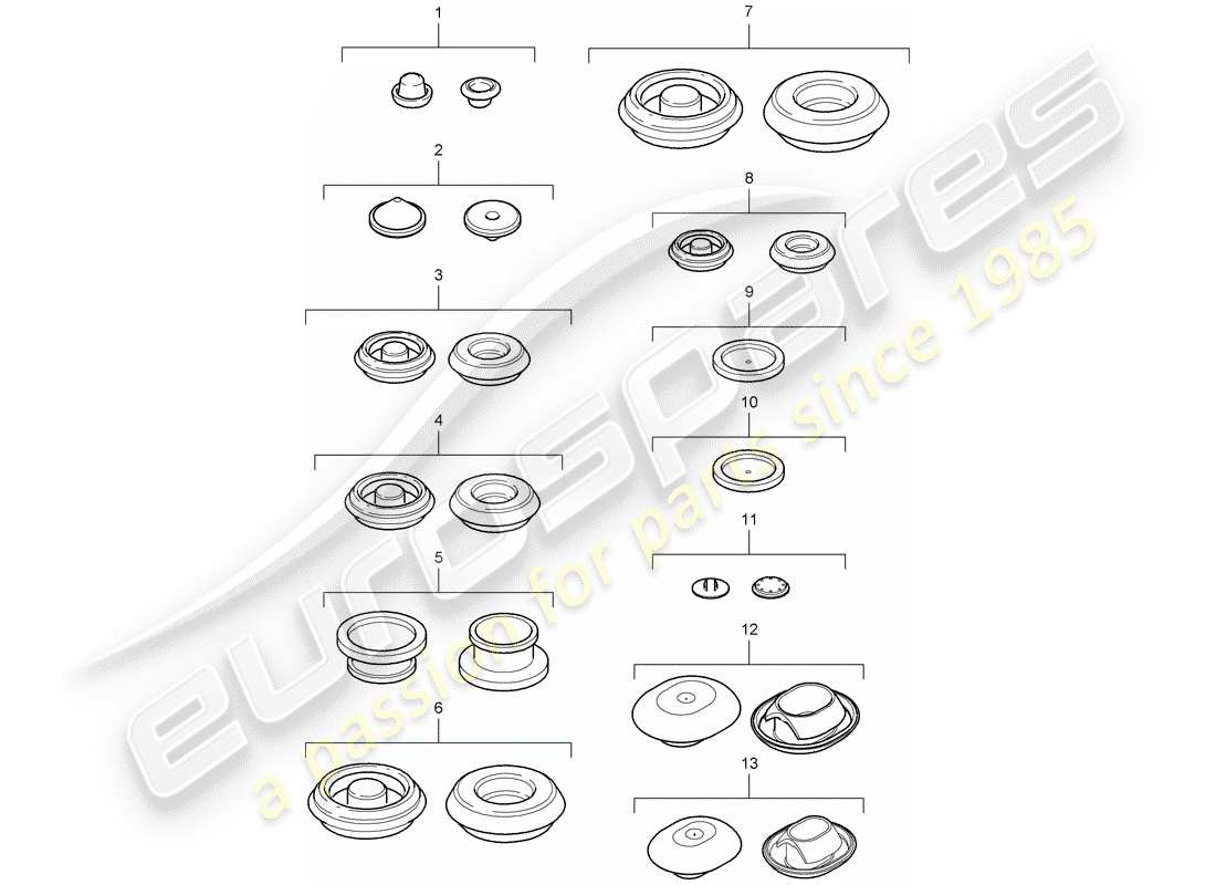 porsche 2006 (987 cayman) plug-teilediagramm