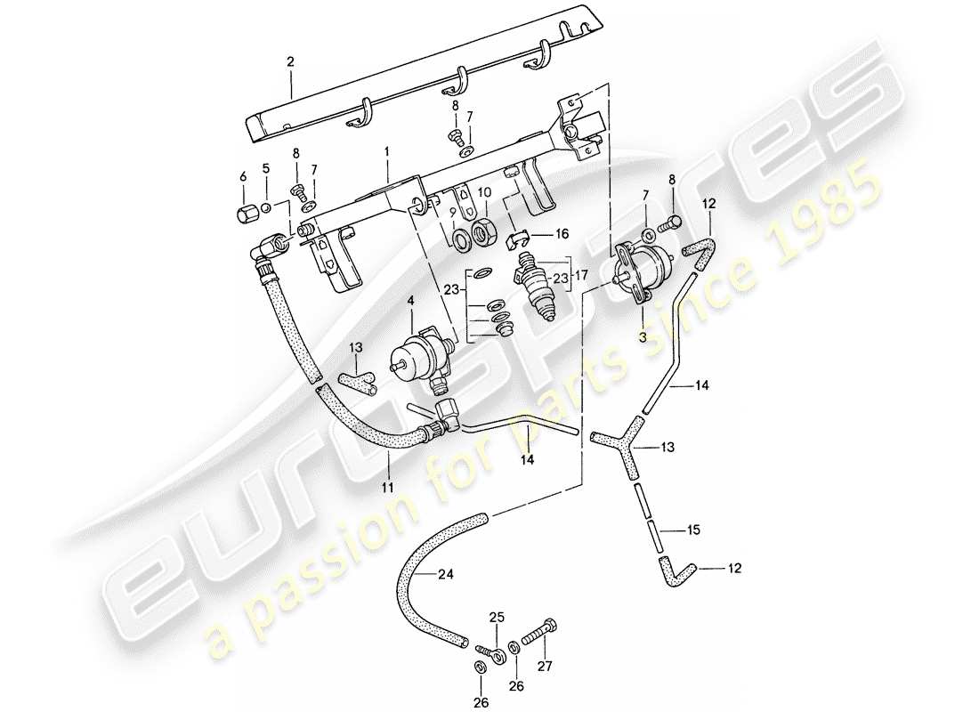 porsche 1991 (944) l-jetronic - 2 ersatzteildiagramm