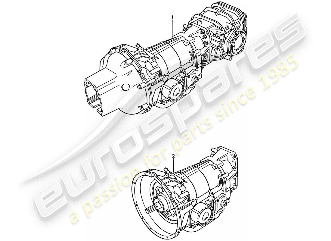 porsche 1986 (928) automatikgetriebe - ersatzgetriebe - d - mj 1983>> - mj 1983 ersatzteildiagramm
