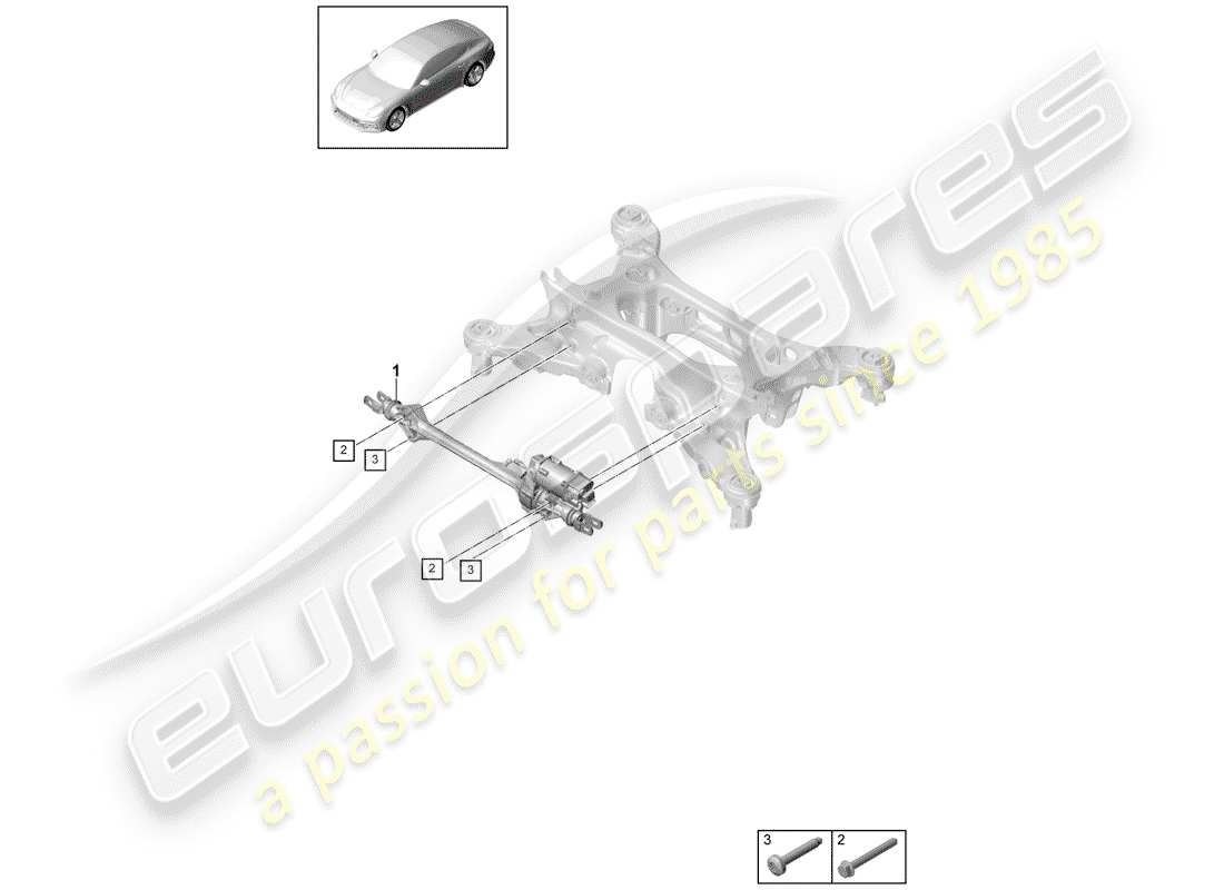 porsche 2017 (panamera 971-1) lenkungsteildiagramm