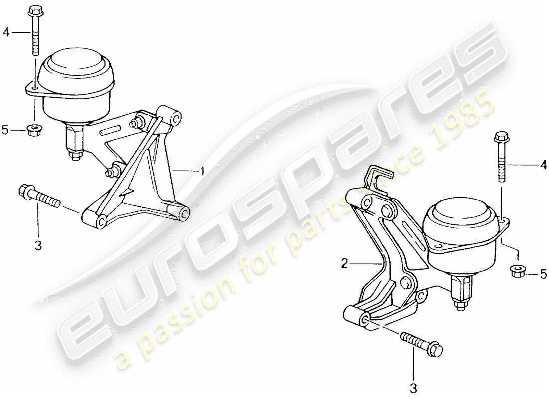 porsche 1998 (986 boxster) tiptronic - getriebeaufnahme ersatzteildiagramm