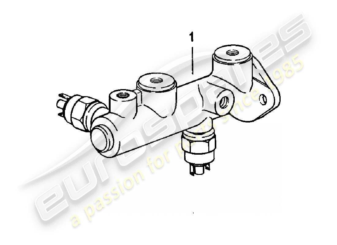 porsche 1983 (924) bremszylinder ersatzteildiagramm