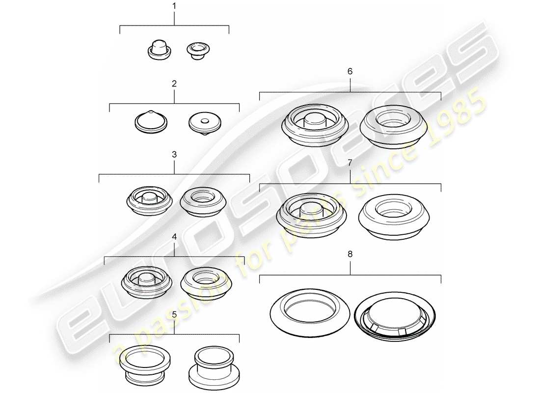 porsche 2012 (997-2) plug-teilediagramm