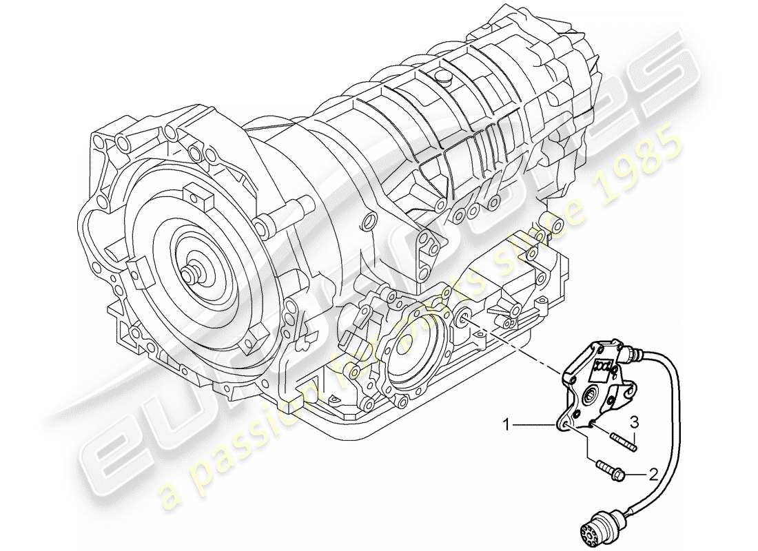 porsche 2005 (987 boxster) tiptronic-ersatzteildiagramm