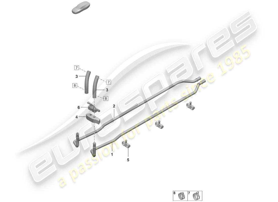 porsche 2020 (992-1) heizung teilediagramm