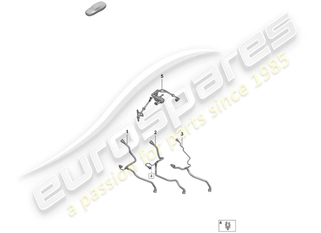 porsche 2020 (992-1) entlüftungsleitung ersatzteildiagramm