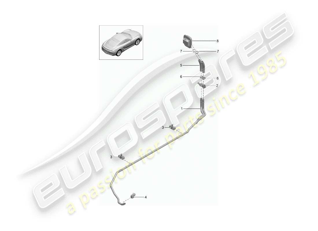 porsche 2015 (981 cayman) heizung teilediagramm